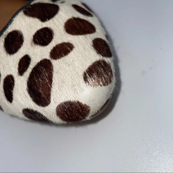 1937 Madewell calf ponyhair animal dot print ballet flats brown white - Picture 8 of 8